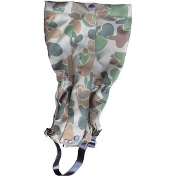 Keep your legs out of the way from snakes and biting insects, while providing a barrier for water, mud and stones from getting inside your boots with a solid pair of gaiters.  Made with 900D waterproof PU fabric, these 3/4 length gaiters will provide you with plenty of protection in rugged, dense forest conditions.  With velcro sides, press studs and underfoot trap, they will stay secure on your leg all day long.