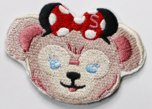 Teddy Bear Head Iron On Patch. Great for attaching to your jackets, shirts, pants, jeans, hats.  Size: 6x4.3cm