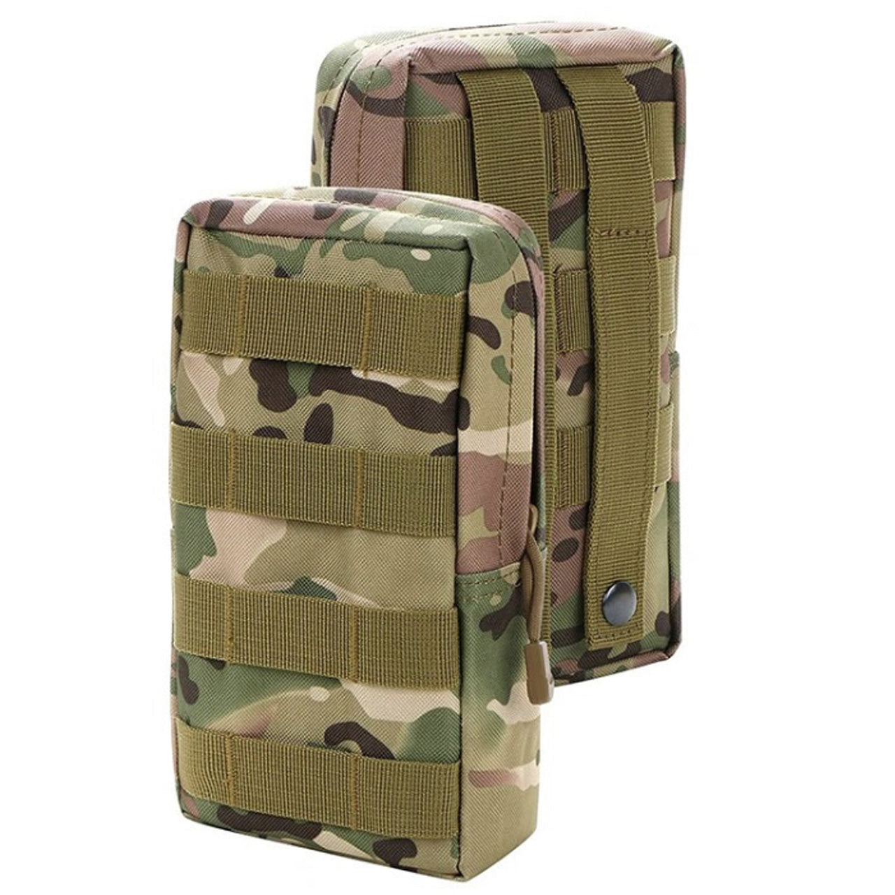 This is the perfect MOLLE pouch for attaching to your field gear, especially your webbing. It's great for holding small items such as your mobile phone, snacks, tourniquets, small notebooks and more. Main compartment with heavy duty zip Size: 21x11x5.5cm www.moralepatches.com.au