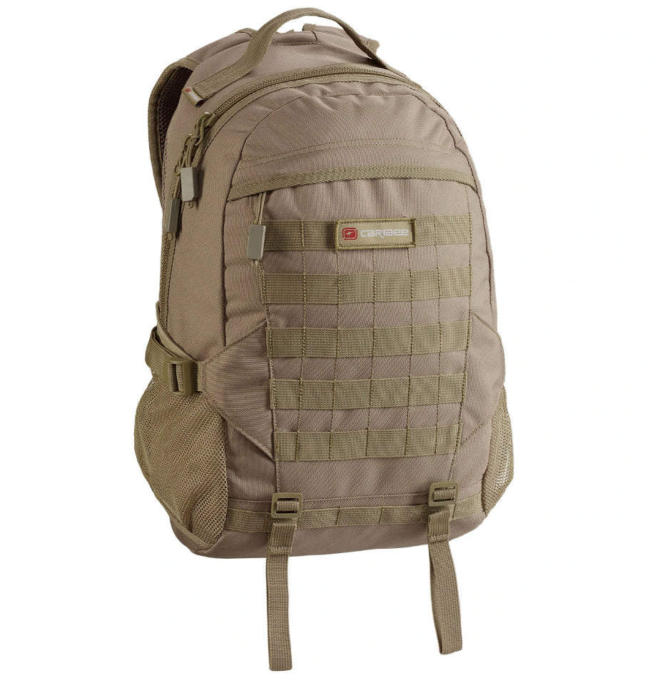 The Caribee Ranger is a military inspired 25L backpack. If you like the look of the larger Caribee Op's Pack or Combat, but prefer a more compact slim line design, the Ranger provides you with the same heavy duty military construction, just in a smaller package.