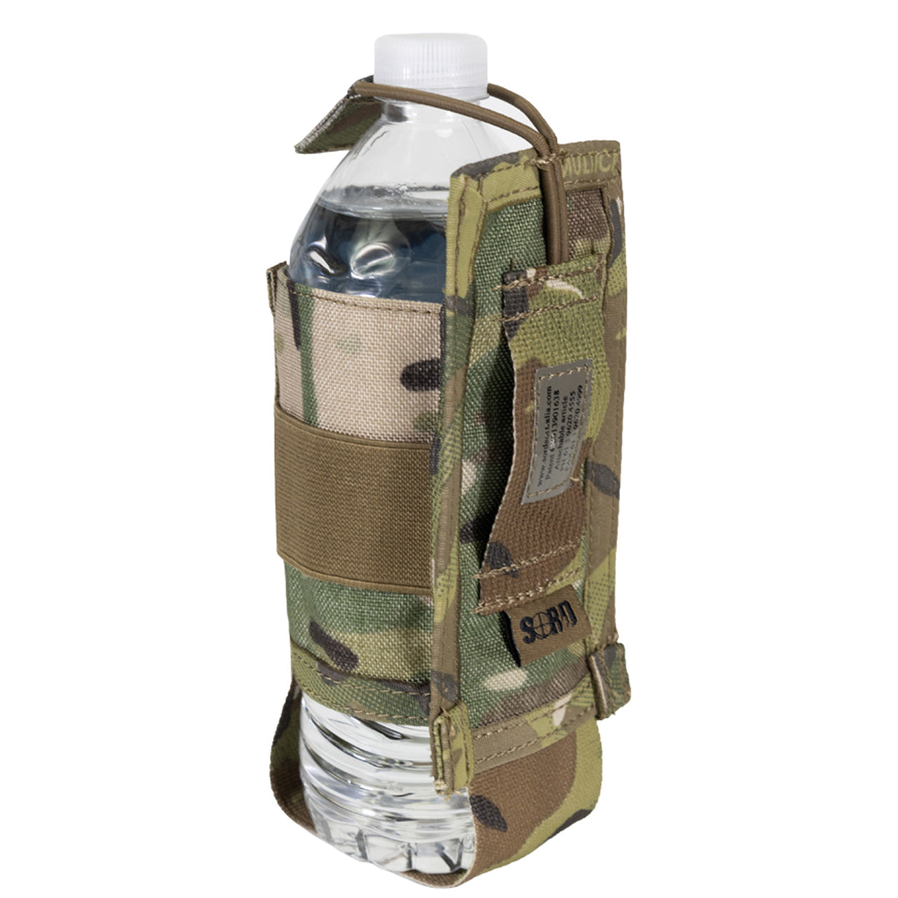 The Bottle Pouch Small is a handy belt mounted pouch to carry up to a 750ml water bottle. Also holds cans and stubbies. Constructed from 500D nylon in genuine licenced Multicam and including an elastic shock cord loop for retention, this is the perfect pouch gor keeping a drink by your side on a hot day. www.moralepatches.com.au