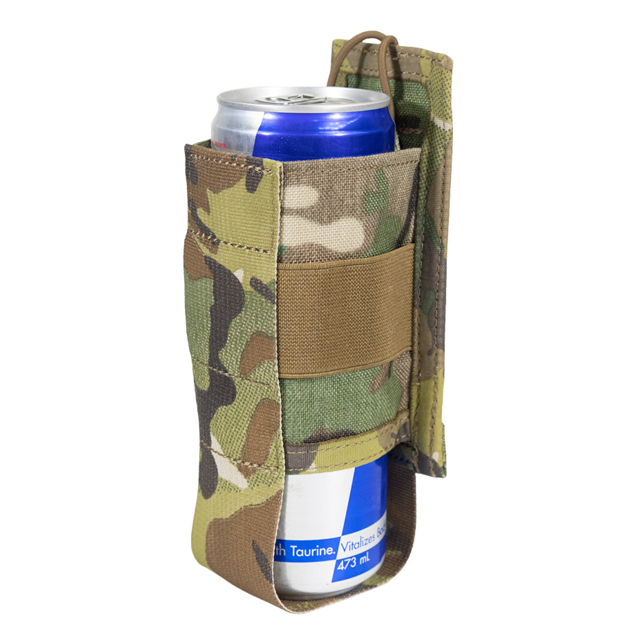 The Bottle Pouch Small is a handy belt mounted pouch to carry up to a 750ml water bottle. Also holds cans and stubbies. Constructed from 500D nylon in genuine licenced Multicam and including an elastic shock cord loop for retention, this is the perfect pouch gor keeping a drink by your side on a hot day. www.moralepatches.com.au