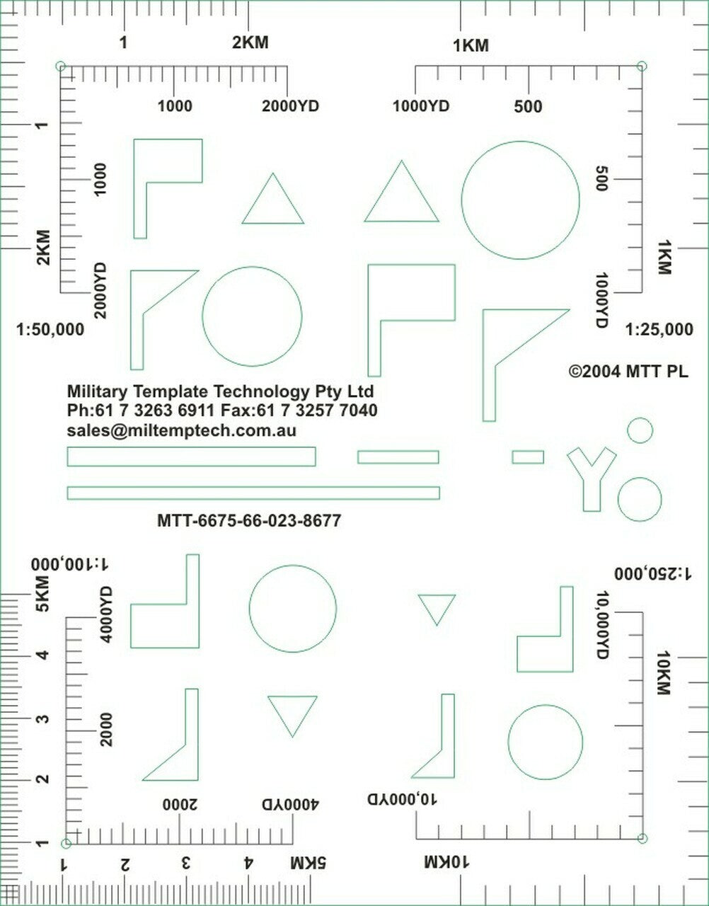 Stencil NSN 6675-66-023-8677  PLEASE NOTE, IMAGES FOR ILLUSTRATION PURPOSES ONLY.   THE NEW BATCH IS BLUE IN COLOUR