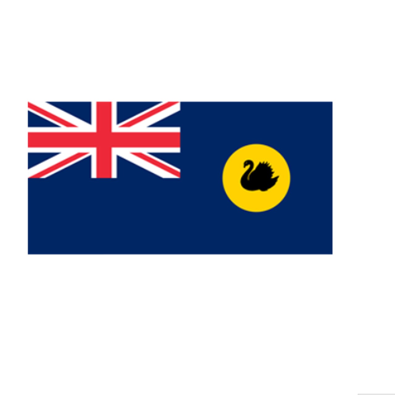 This State Flag is perfect for flying next to your Australian flag any time of the year.   Officially adopted in Western Australia in 1953, this flag is based on the defaced British Blue ensign with the state badge located in the fly. The WA state badge has been a black swan or Maali on a gold disk since 1876, named because of the abundance of the species in and around Perth.  150cm x 90cm 100% 68D Polyester www.moralepatches.com.au