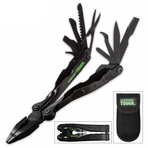 This is an example of the original pocket survival tool, this Schrade Multi tool is a must have when you are out in the bush or working away with limited resources available to you. coming with 21 functions. this is the perfect pocket tool to cut, screw, pry and pinch. www.moralepatches.com.au