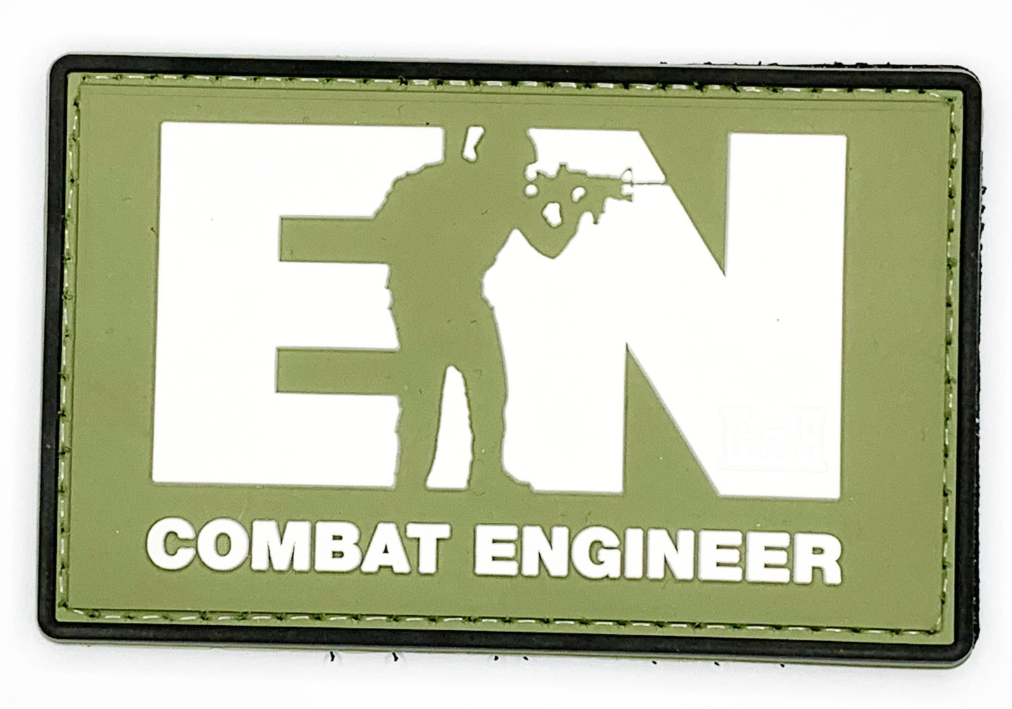 Combat Engineer PVC Patch Olive Green
