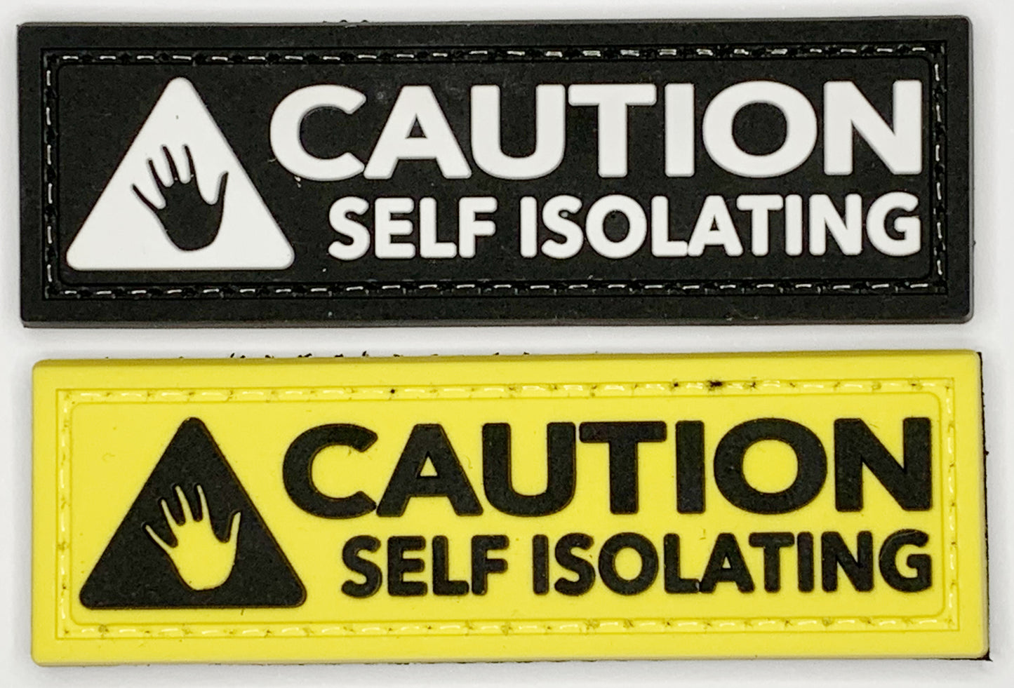 Caution Self Isolating PVC Patch