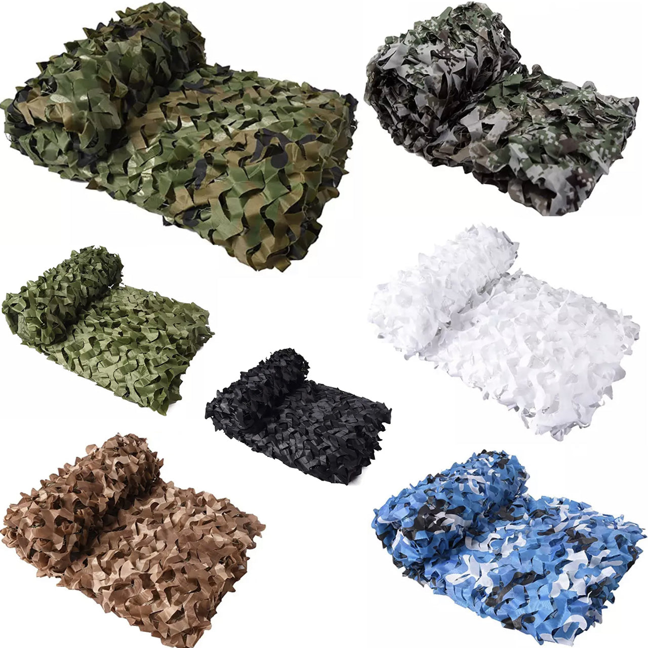 This camouflage net is adopting reliable quality material which is rot resistant and durable to use. It can be well blended with surroundings for invisibility due to it's design and colour. Lightweight and quick drying, it works great for hunting, shooting, hiding vehicles and equipment, building shelters. www.moralepatches.com.au