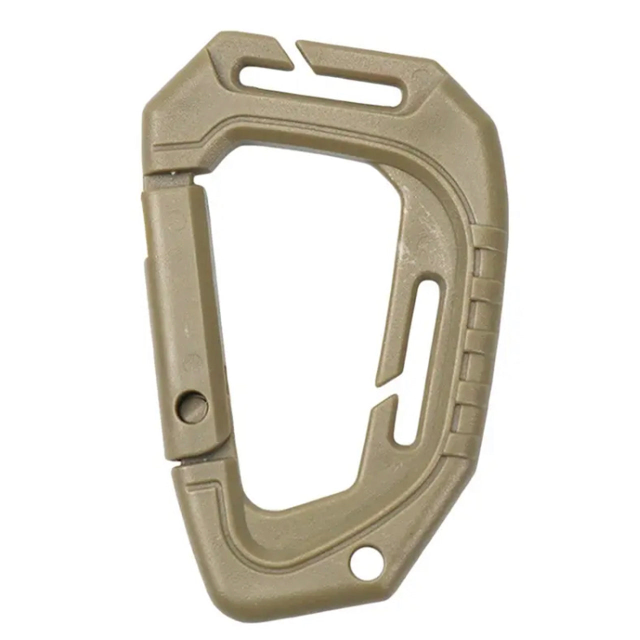 Made from high strength plastic, the Tactical Carabiner Safety Buckle MOLLE Webbing is a highly durable multipurpose attachment clip.   Large Latch Securing tactical accessories 9.6cm long Glove friendly release button www.moralepatches.com.au