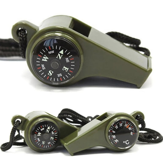 Great for camping, hiking, cadets, scouts and other outdoor activities  Whistle  Compass  Thermometer  Brought to you by Defence Q Store