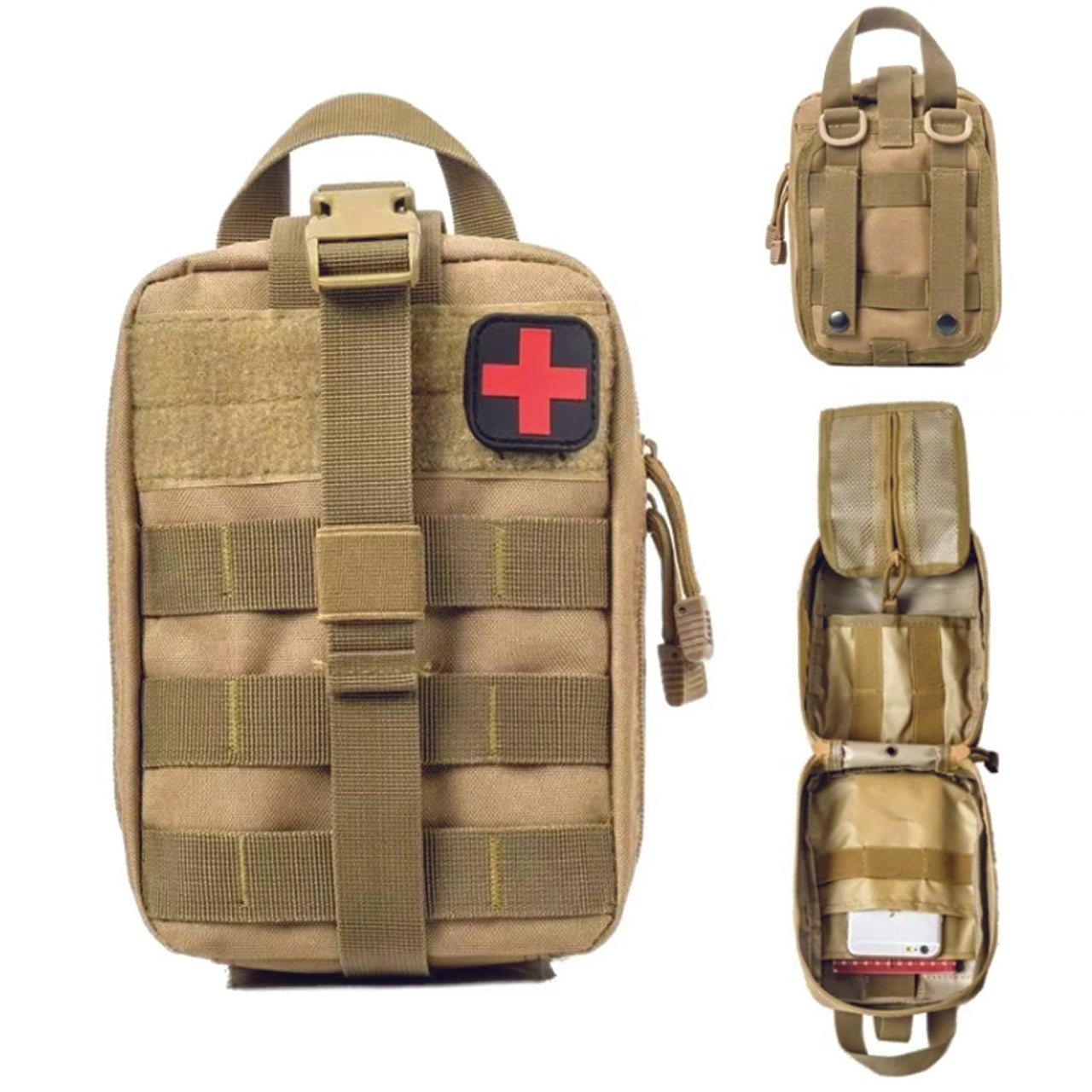 With lots of room to fit our your own Medical supplies, this medical pouch is a great product to help with your loadout. You can also fit a tourniquet pouch to the front and have all the essentials in one place. www.moralepatches.com.au