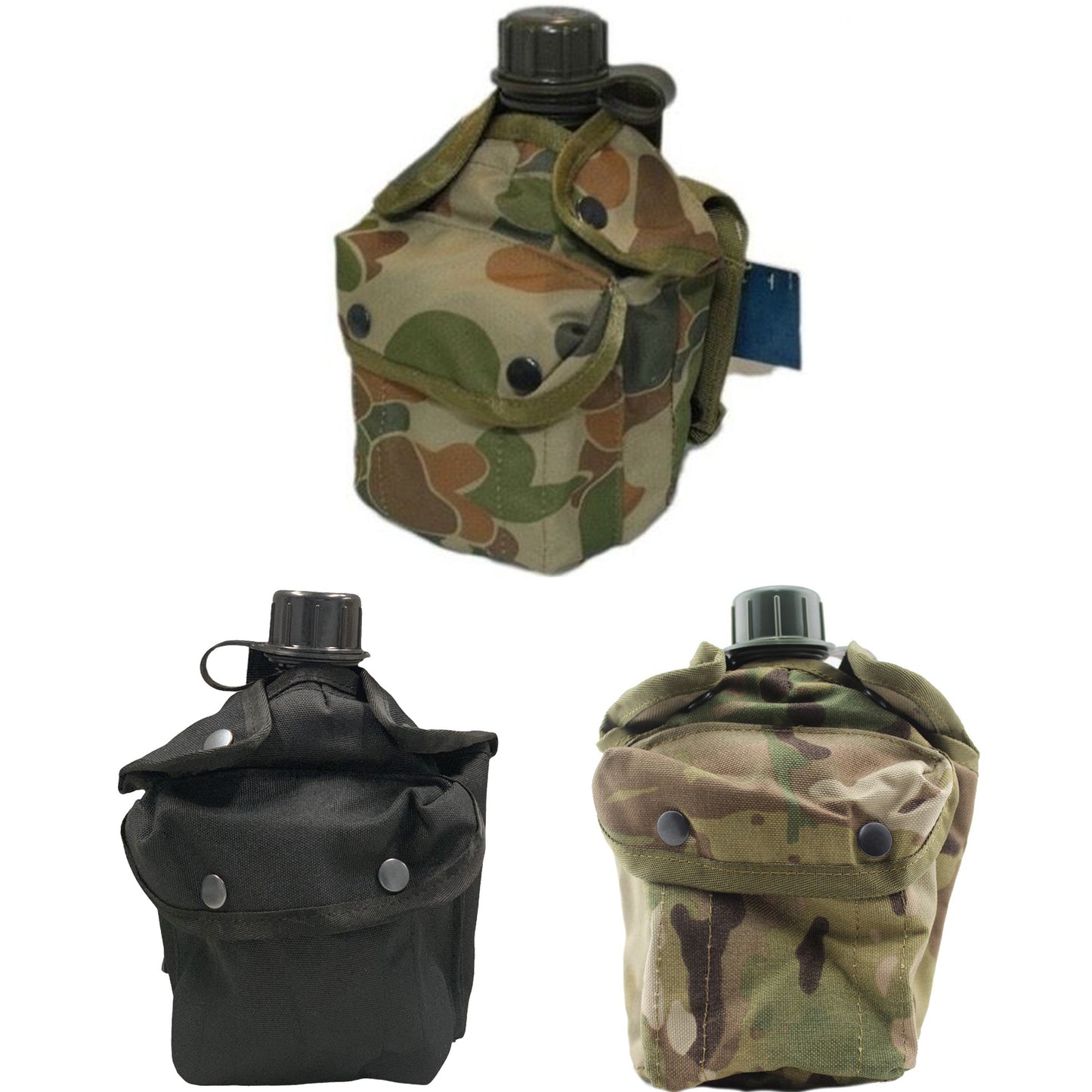 TAS 1LT Canteen And Pouch Various Colours 