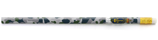 Navy DPNU branded HB pencil with an eraser. Perfect promotional gift item for school visits and events