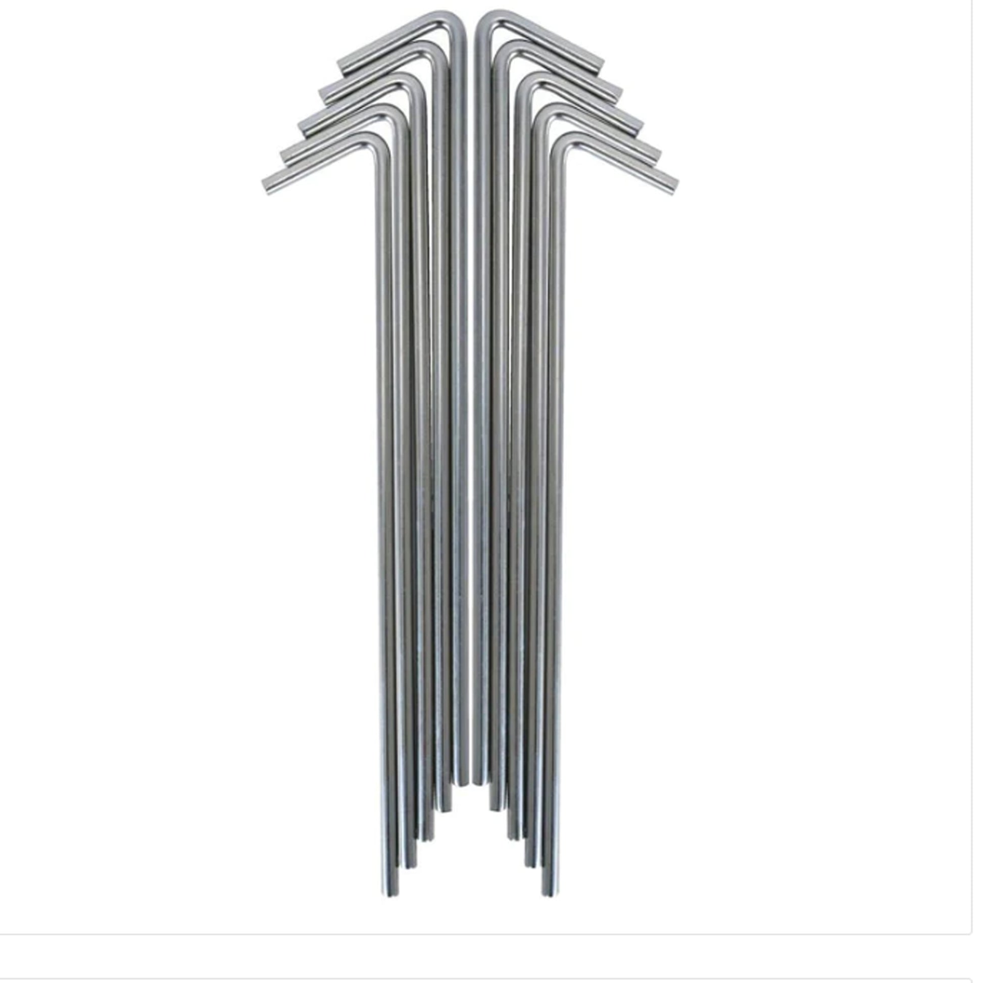 Large Galavanised Tent Peg 225mm (9in)  Great for supporting heavier tarps and tents  Price is for x1 tent peg www.moralepatches.com.au