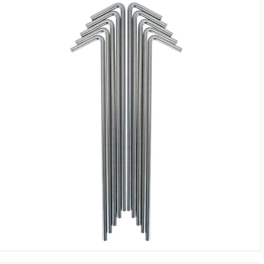 Large Galavanised Tent Peg 225mm (9in)  Great for supporting heavier tarps and tents  Price is for x1 tent peg www.moralepatches.com.au