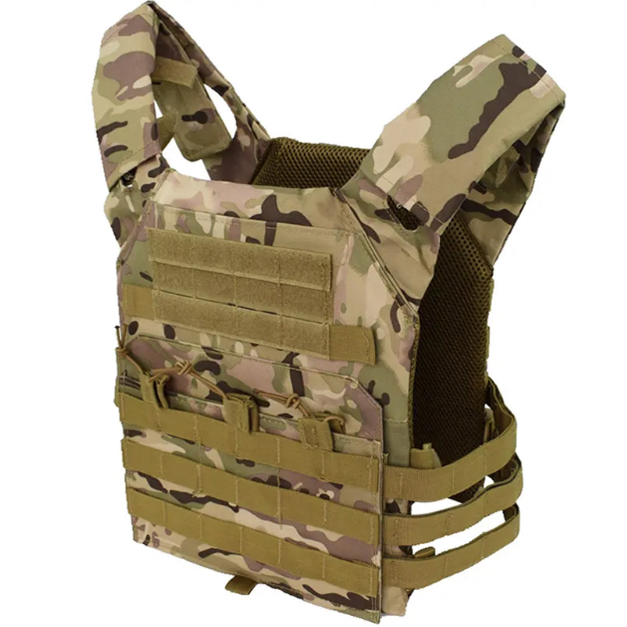 600D Oxford Body Armour PVC Coating Adjustable for most body types, shoulder and waist can be adjusted to fit your style Foam boards in both front and rear of the vest(board size is 30.5x24cm) Great for Military, cadets, airsoft and other outdoor activities www.moralepatches.com.au